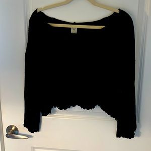 Free people black shirt